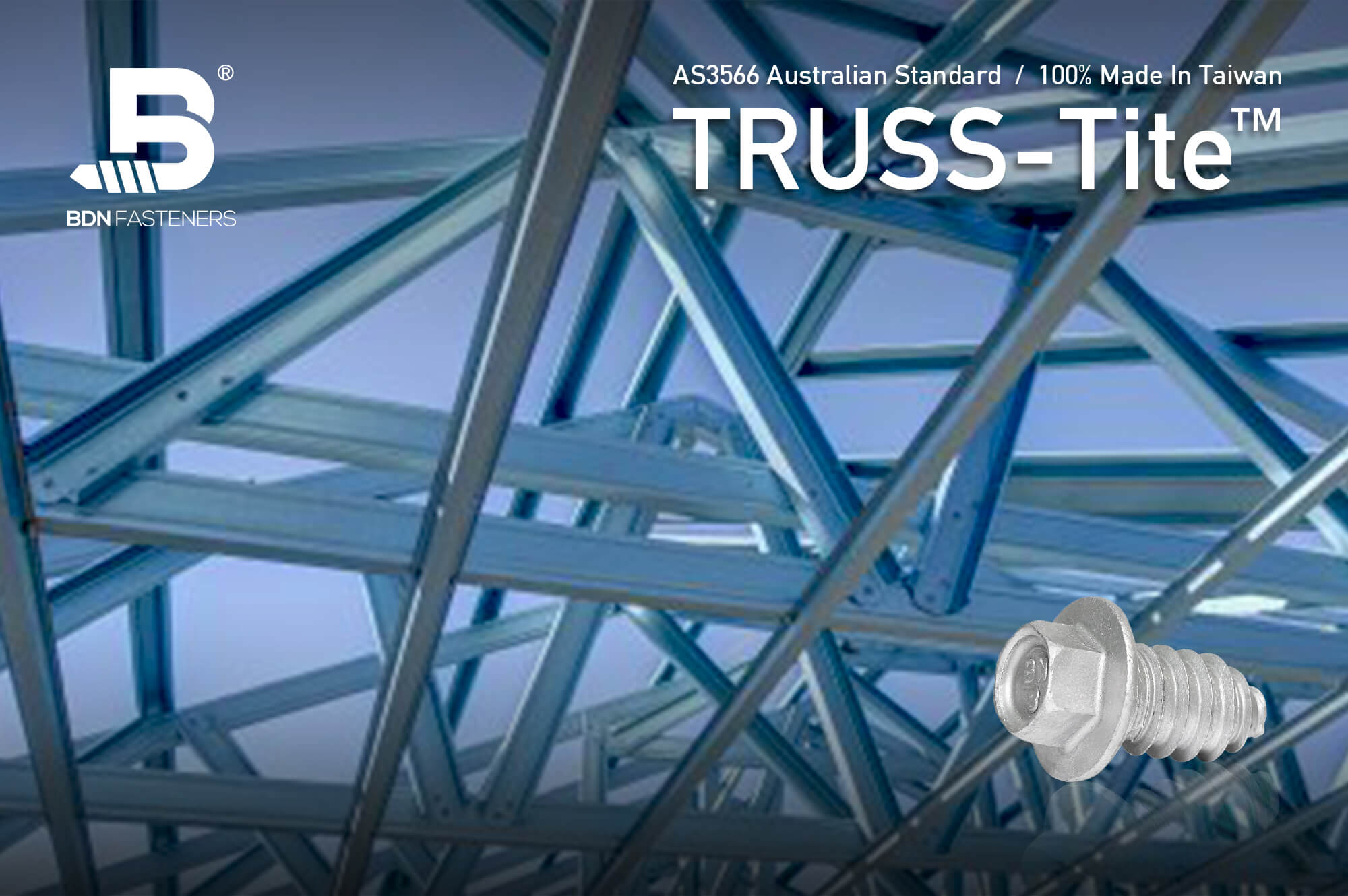 TRUSS-Tite™ truss screw is designed for the assembly of truss
