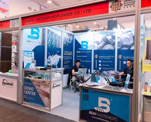 INDOBUILD 2019 Expo BDN Fasteners demo center for timber roofing screws 6