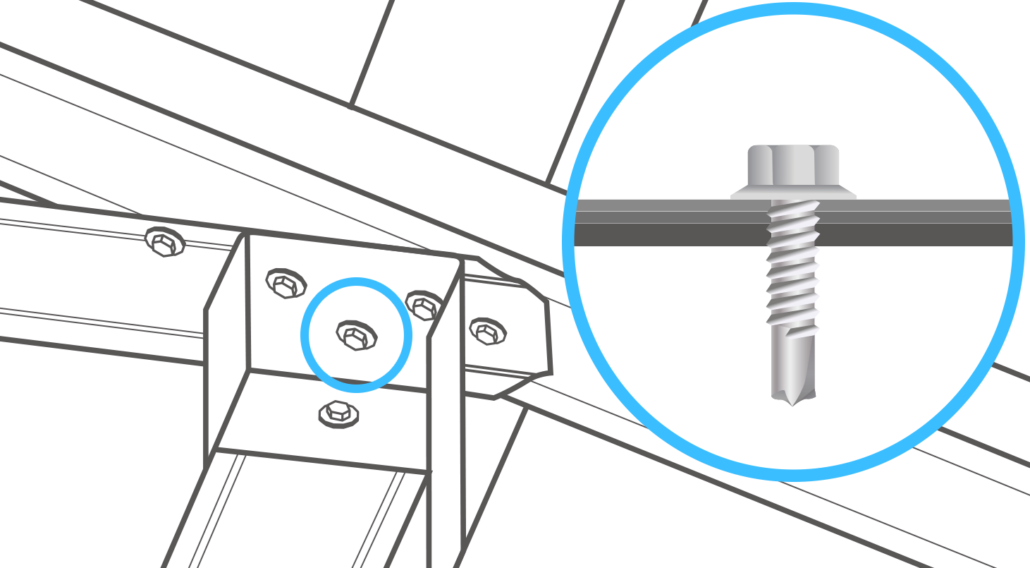 Steel Frame Housing Screws – Truss to plate connection fasteners