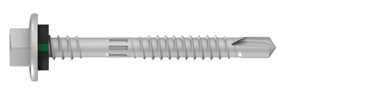 BDN 12g Hex Washer Flange Head Double Thread Self-Drilling Screws