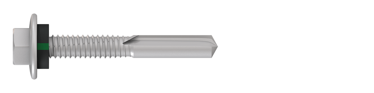 BDN 12g Hex Washer Flange Head Self-Drilling Screws No.5 Drilling Point