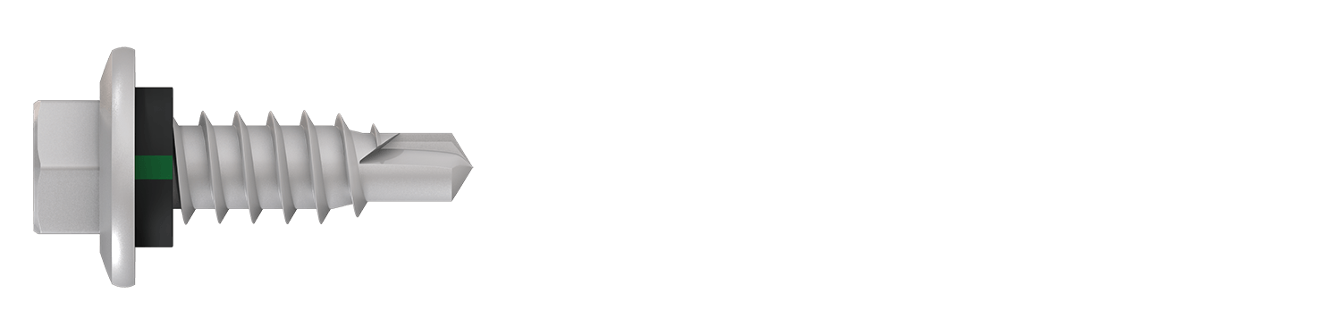 BDN 15g Hex Washer Flange Head Stitching Screws Reduced Point