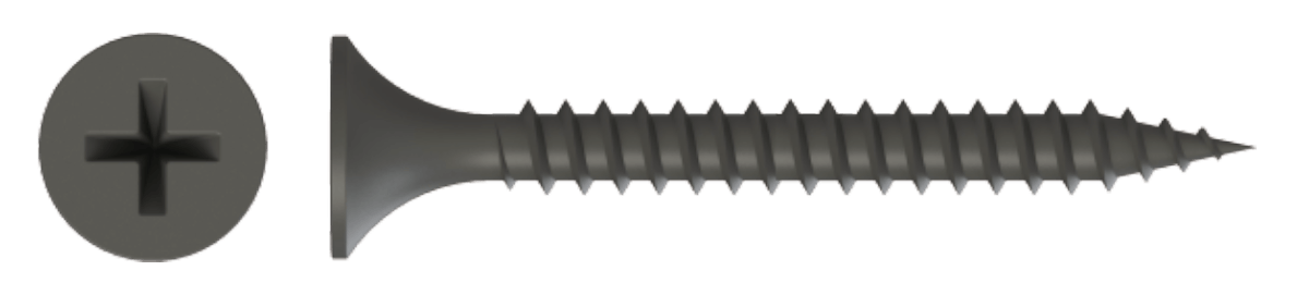 BDN Collated Screws - Bugle Head – Fine Thread (32mm) Black Phosphate