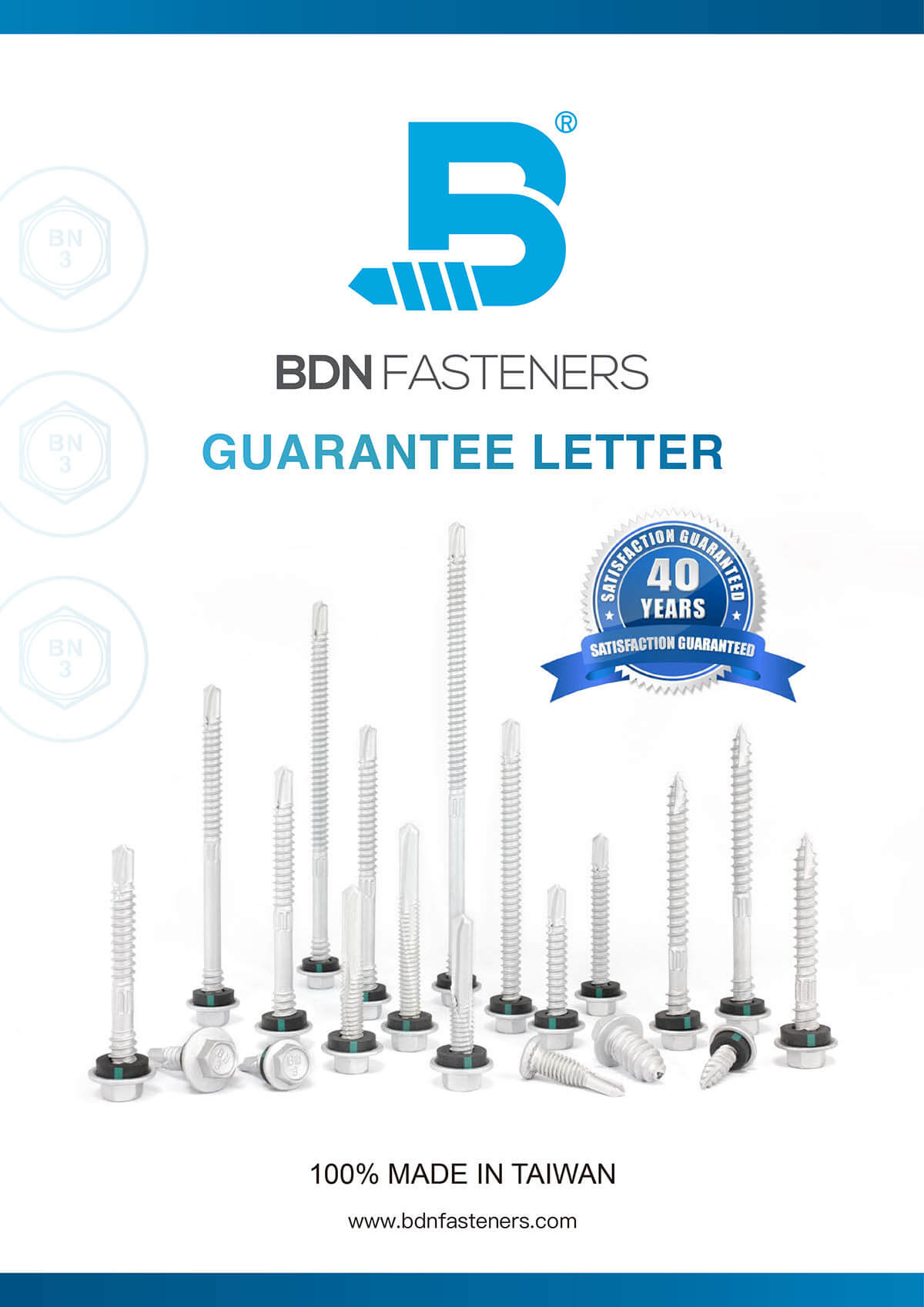 BDN Fasteners Guarantee Letter