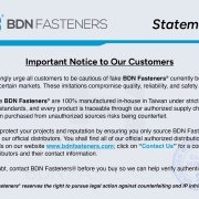 Important Notice: Beware of Counterfeit BDN Fasteners_02