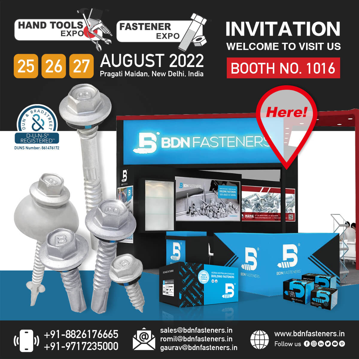India’s Largest Hand Tools, Power Tools & Fastener Expo - BDN Fasteners