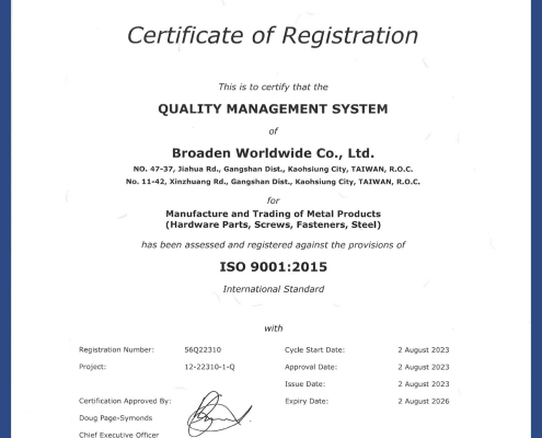ISO 9001-2015 Certificate_BDN Fasteners