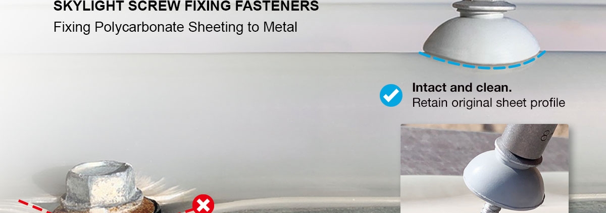 Polycarbonate roofing fixing instructions