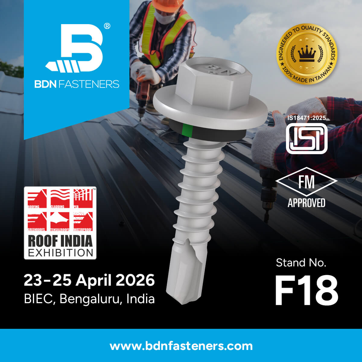 Roof India 2026 - BDN FASTENERS 02