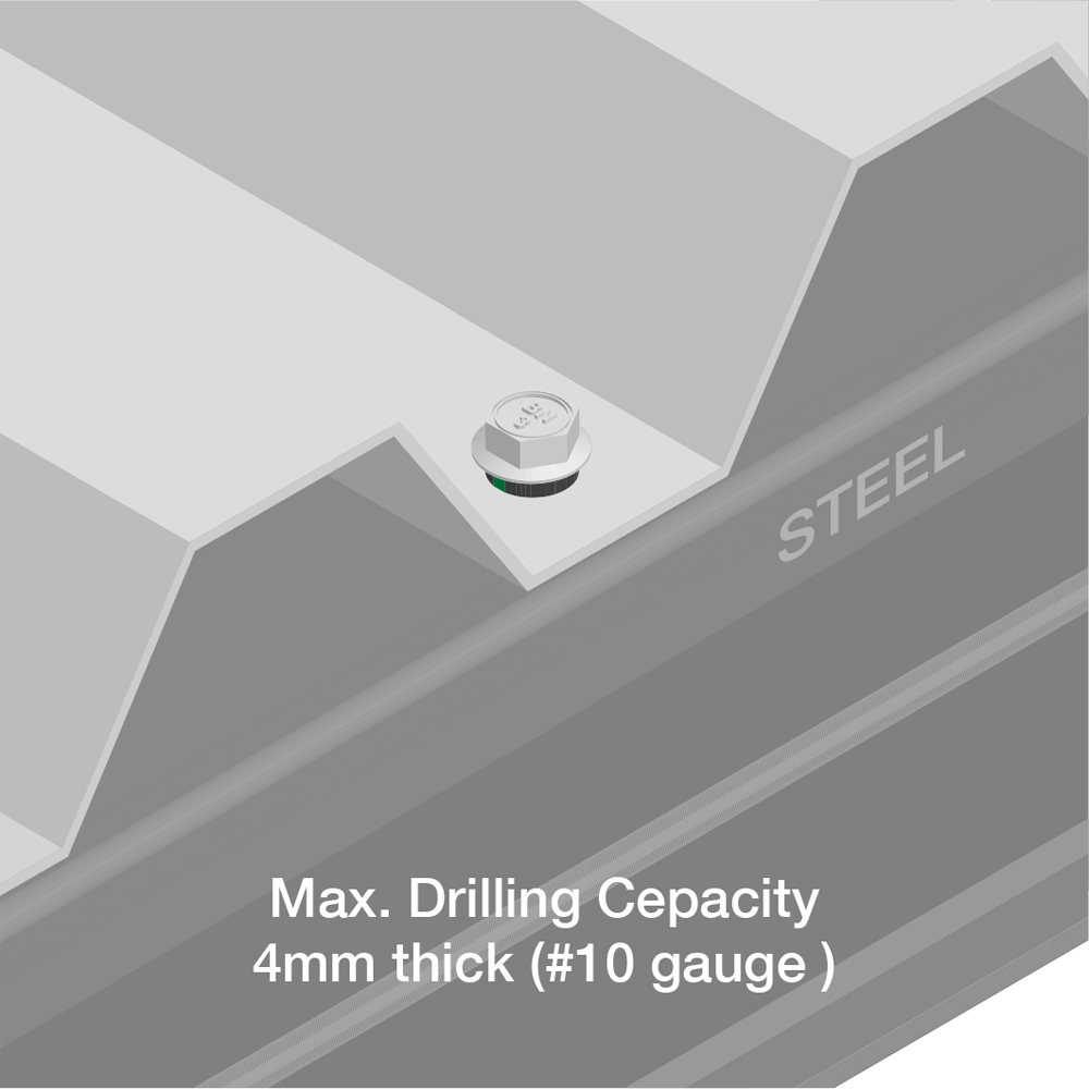 Self-Drilling Screws - Fixing Cladding to Metal - Dual-Edge