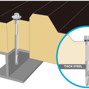 Application - Fixing to thick steel (sandwich panel screw) BDN Fasteners® Made in Taiwan